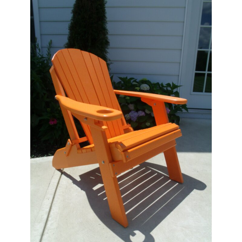 Bayou Breeze Mchugh Plastic Folding Adirondack Chair with